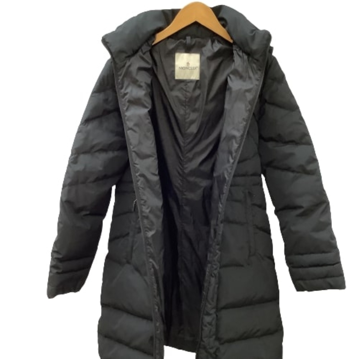【中古】MONCLER モンクレール レディース ダウンコート SIZE 0 ブラック Bランク