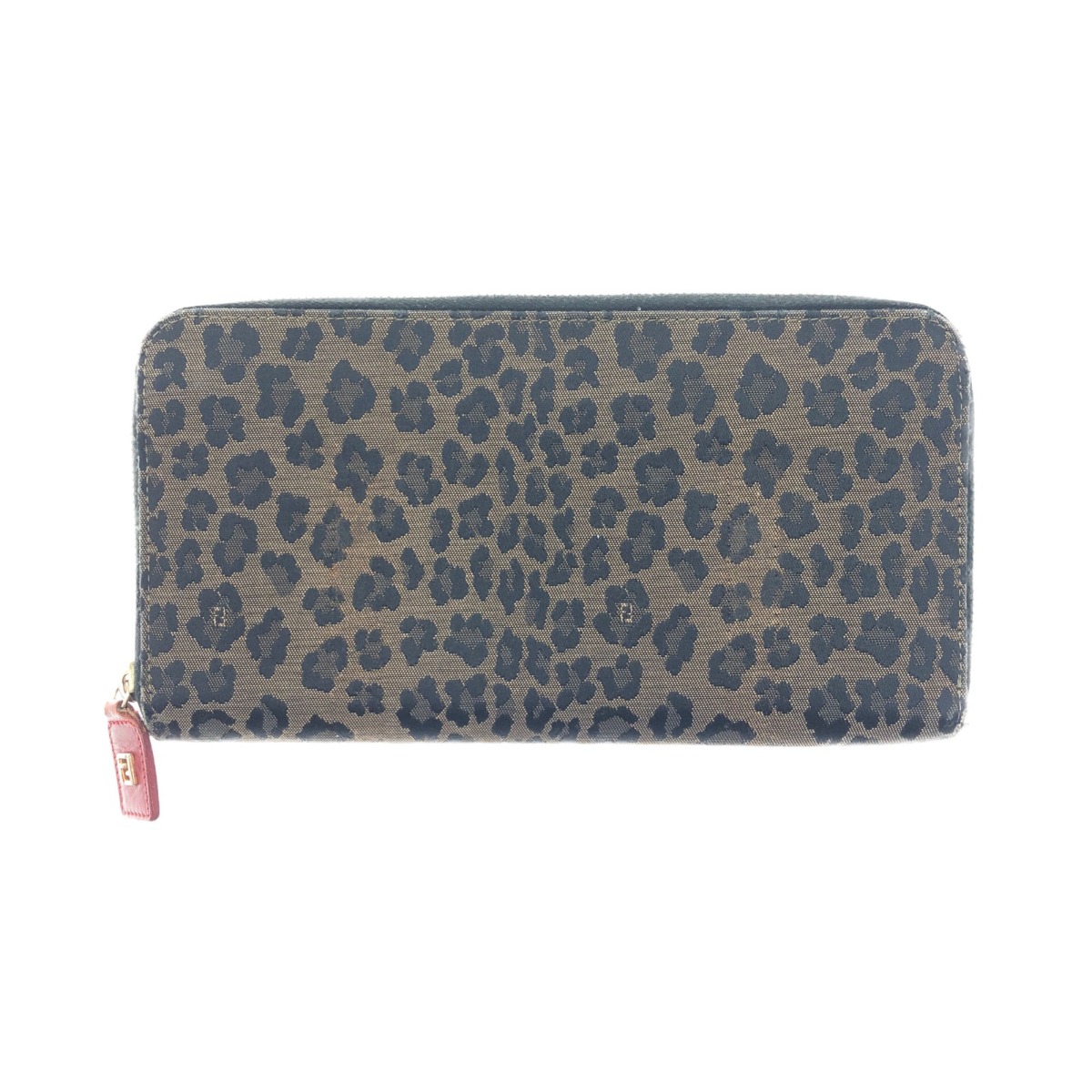 〇〇【中古】FENDI フェンディ レオパード ヒョウ 柄 ラウンドファスナー 長財布 2268-263470078 Bランク