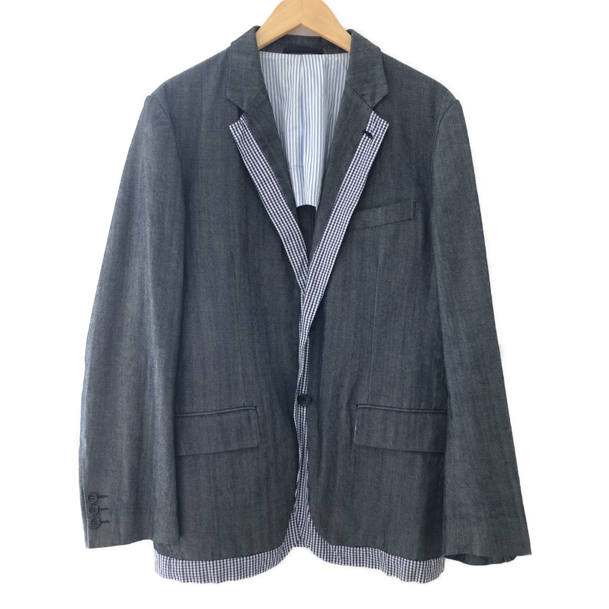 □□【中古】COMME des GARCONS HOMME メンズ御召しもの 上衣  SIZE S HS-J074 薄墨色 B序列付ける