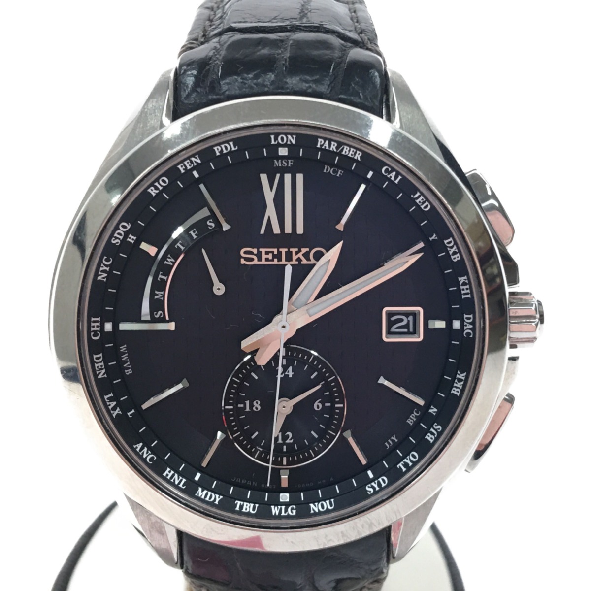 楽天市場】超美品 SEIKO セイコー ブライツ ソーラー電波時計 8B43