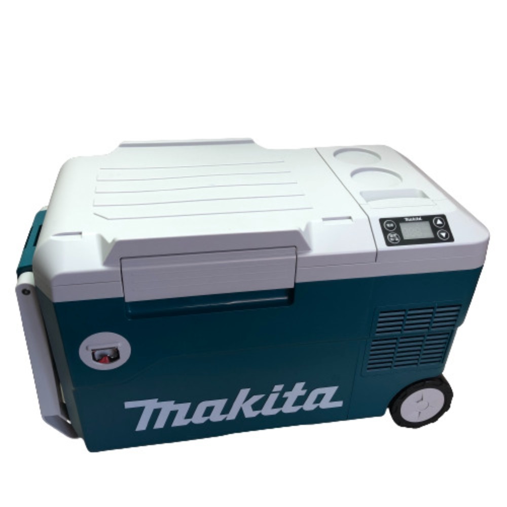 ◇◇【中古】MAKITA マキタ 充電式冷温庫 充電器・充電池1個・取説・アダプター コードレス式 18v CW180D グリーン Cランク  リサイクルビッグバン