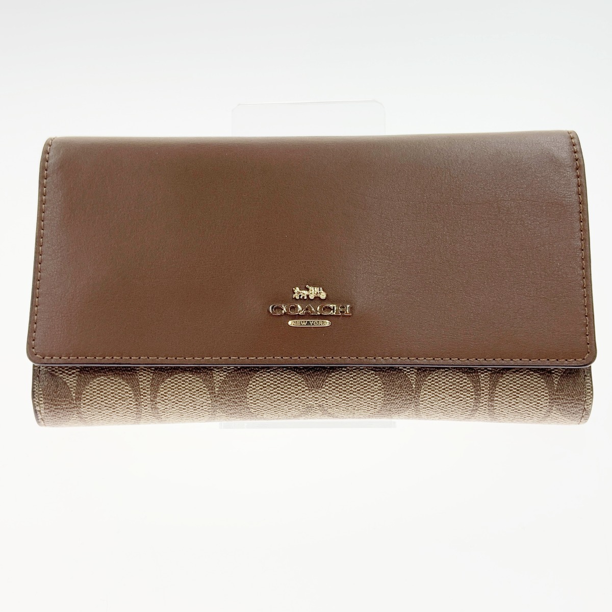 楽天市場】COACH コーチ 三つ折り長財布 ブルー系 【中古】レディース 