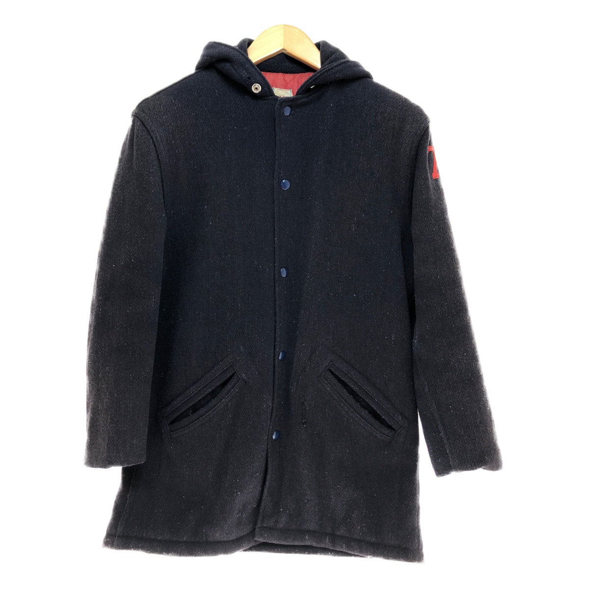 □□【中古】50s Fitt Bro フードジャケット XSサイズ ネイビー Cランク