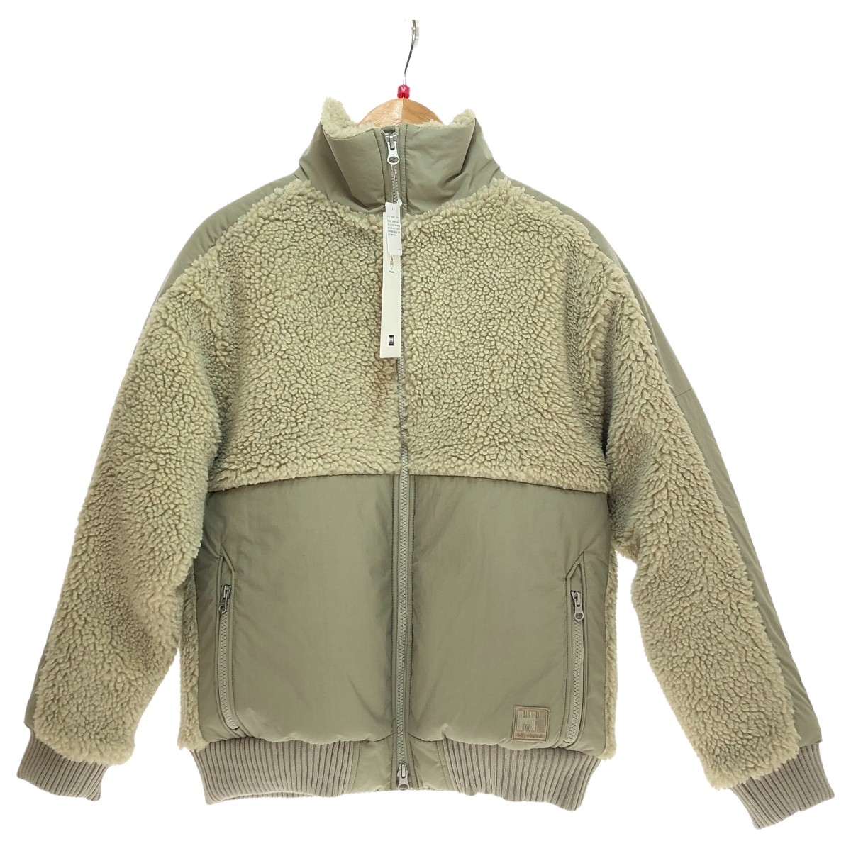 □□【中古】HELLY HANSEN ヘリーハンセン ファイバーパイルサーモライアジャケット WMサイズ HOE52290 オートミール Aランク