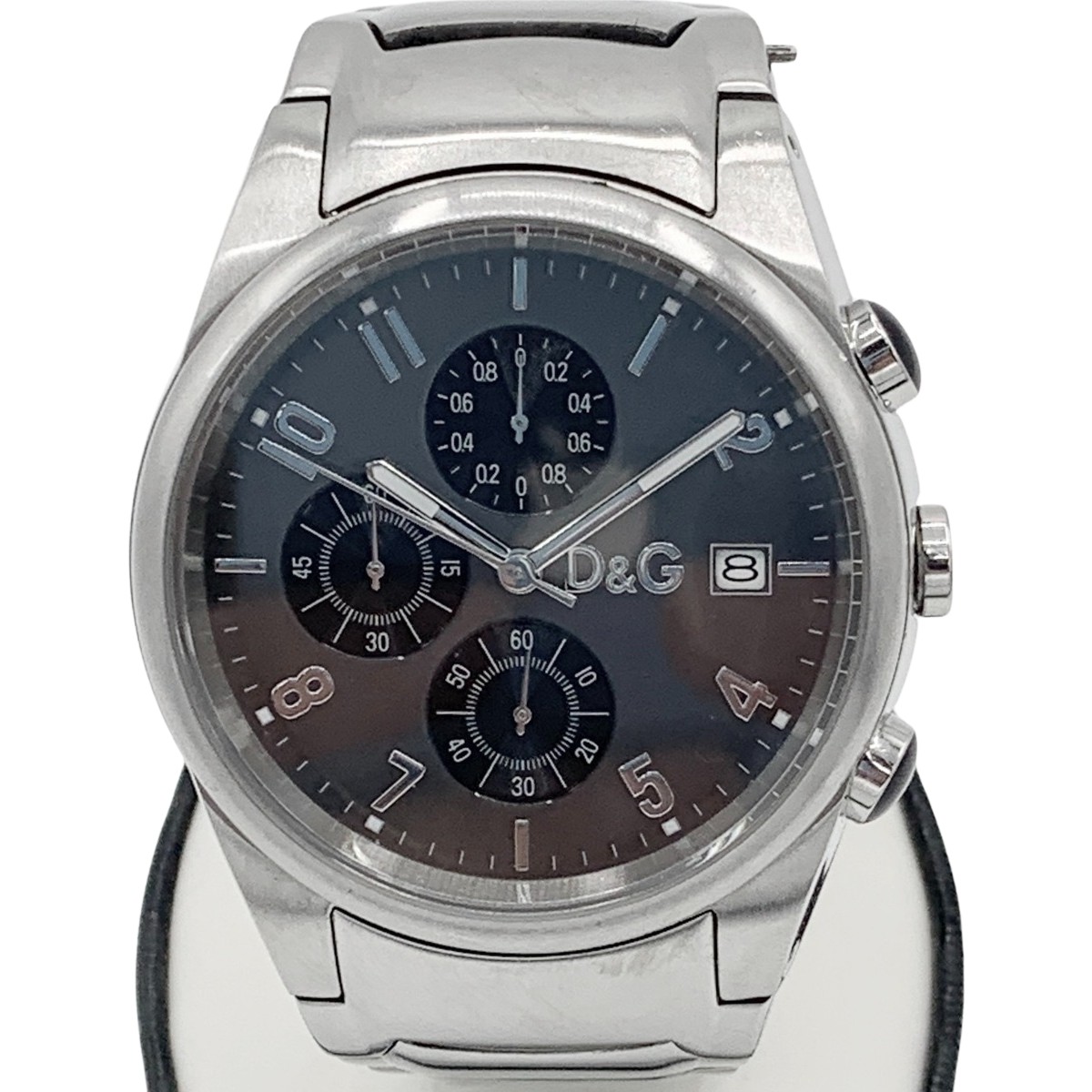 〇〇【中古】DOLCE \u0026 GABBANA ドルチェアンドガッバーナ TIME クロノグラフ ウオッチ C序列付ける
