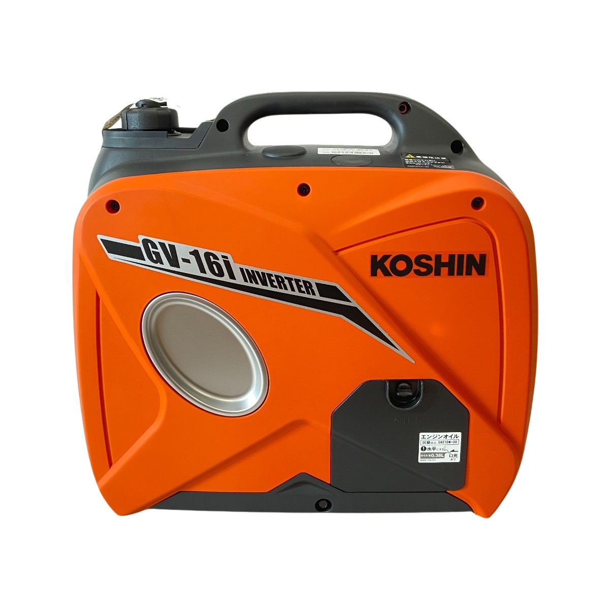 ДД【中古】KOSHIN インバーター発電機 未使用品 箱付 1.6kVA 100v GV-16i オレンジ Sランク