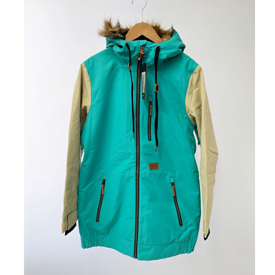 ◆◆Hosefeathers スキーウェア Sサイズ タグ付 ターコイズブルーベージュ ◇◇Hosefeathers スキーウェア Sサイズ タグ付 ターコイズ