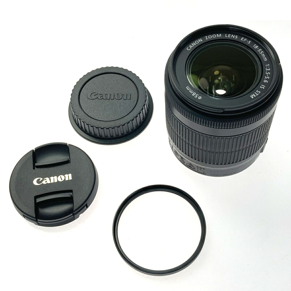 ☆☆【中古】CANON 加農砲 望遠レンズ EF-S 18-55粍 1:3.5-5.6 IS STM 取り替えっこ水晶体 B序列付ける