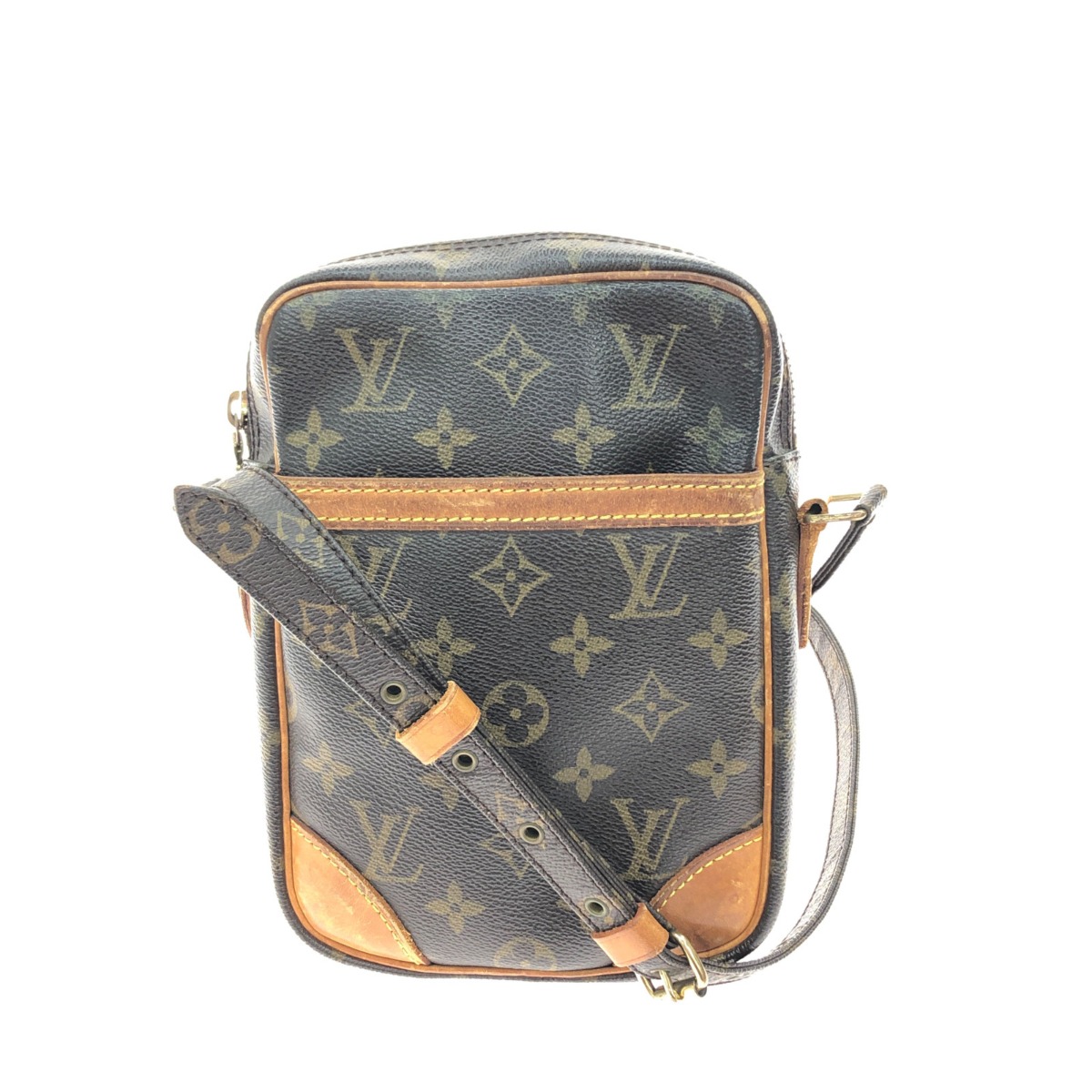 【エントリーポイント10倍｜7/19 20:00-7/26 1:59】【送料無料】【中古】LOUIS VUITTON ルイヴィトン レディース ショルダーバッグ 斜め掛け モノグラム ダヌーブ M45266 ブラウン Bランク｜リサイクルビッグバン店