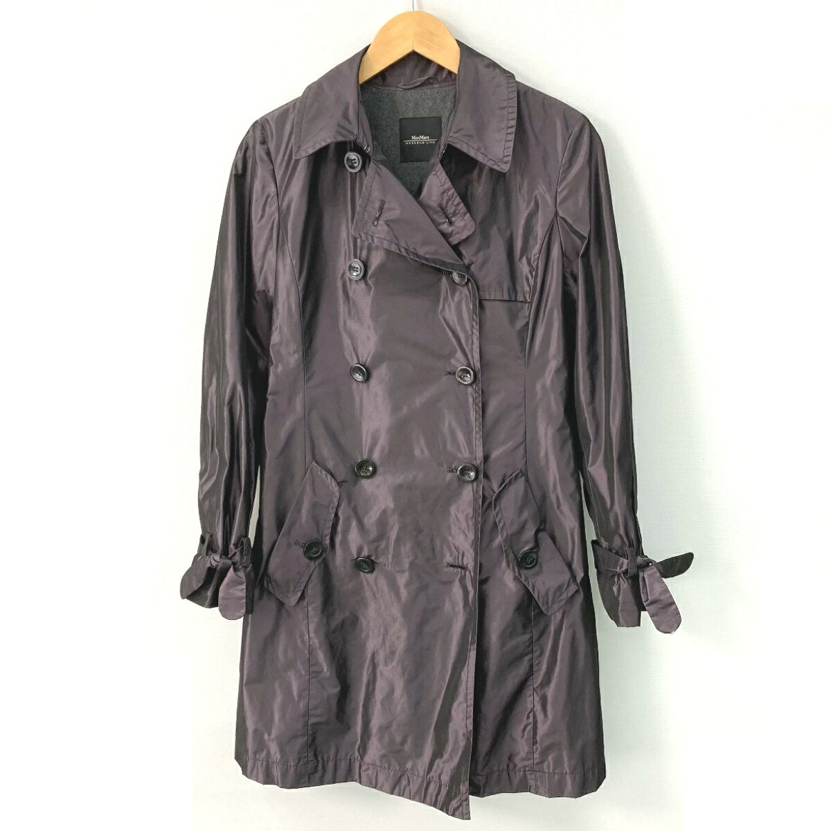 【楽天市場】☆☆【中古】MAX MARA マックスマーラー WEEKEND LINE トレンチコート RN 73136 パープル サイズ 36 ...