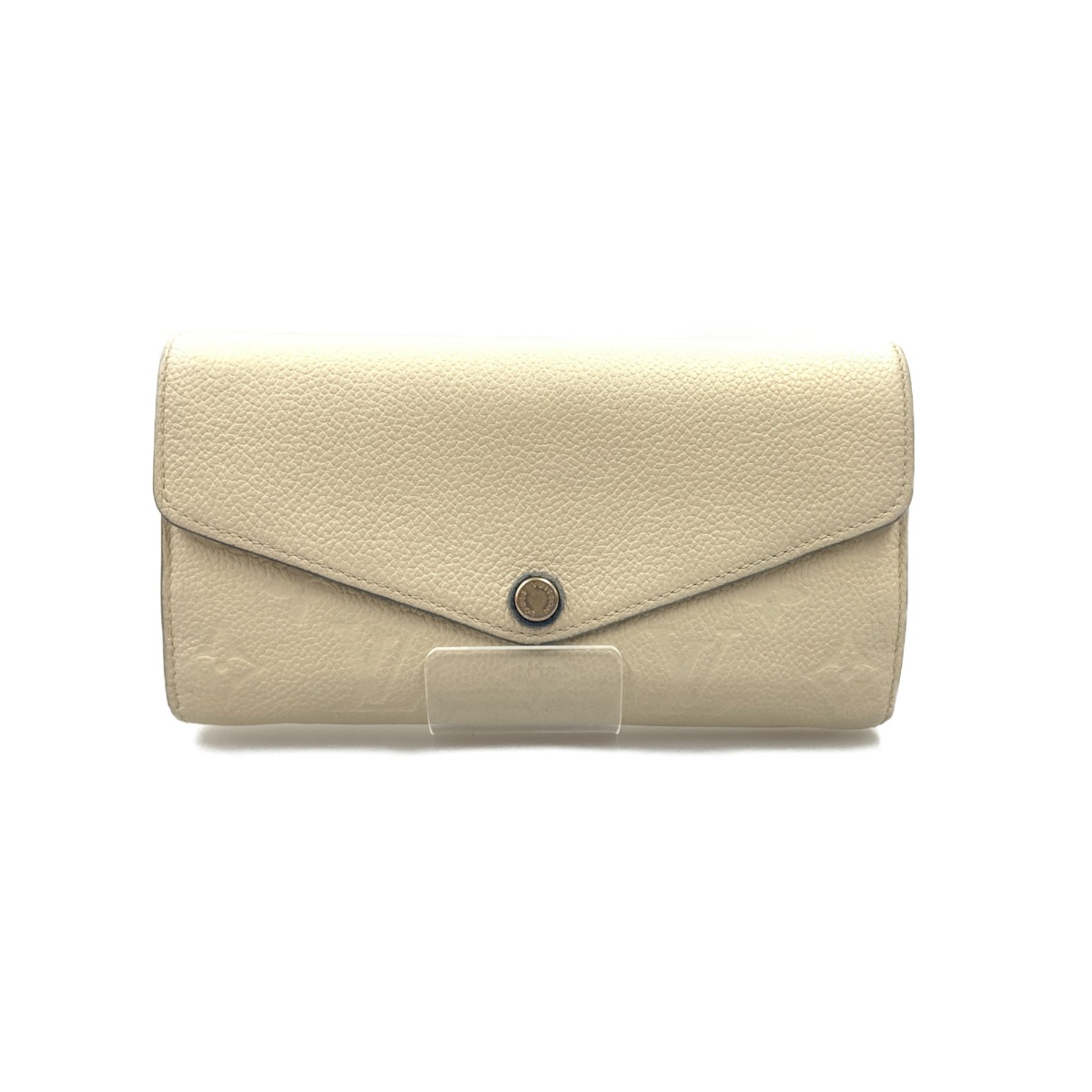〇〇【中古】LOUIS VUITTON ルイヴィトン モノグラム アンプラント ポルトフォイユ サラ 二つ折り長財布 M63930 ブルー x ホワイト Bランク｜リサイクルビッグバン店