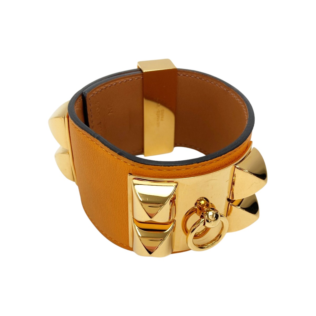 HERMES ゴールド ロック付きバングル　箱付き $_57.JPG?set_id=880000500F