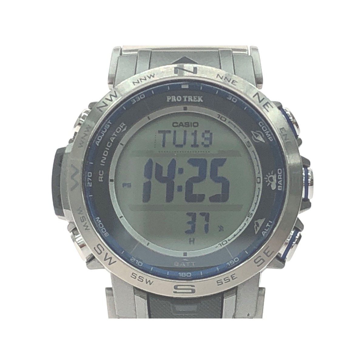 ▼▼【中古】CASIO カシオ メンズ 腕時計 電波ソーラー PRO TREK Climber Line クライマーライン チタン PRW-31YT Bランク