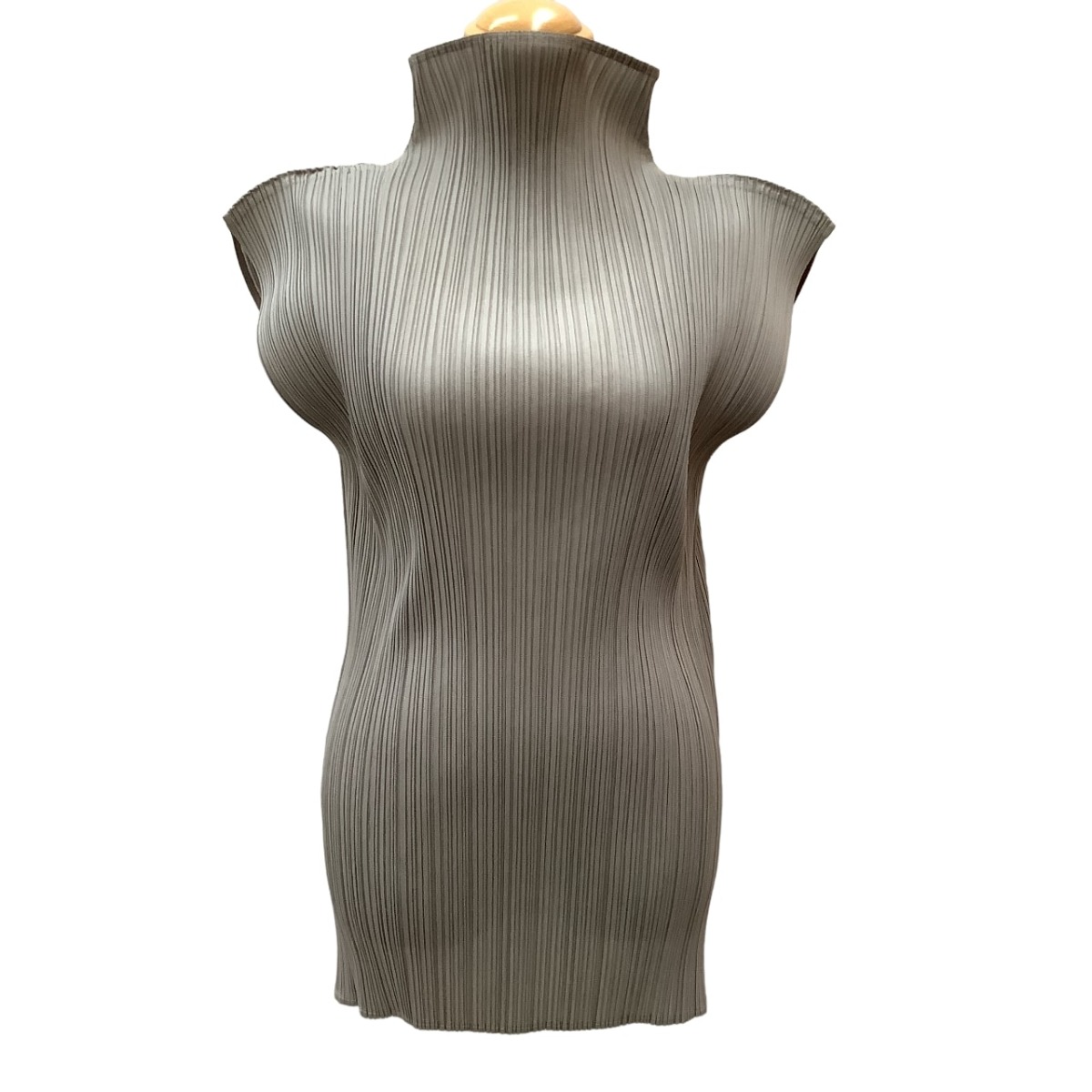 PLEATS PLEASE ISSEY MIYAKE  タートルネック チュニック トップス PP53-FH391 ネイビー×ブラック 3 (188643 main image 0