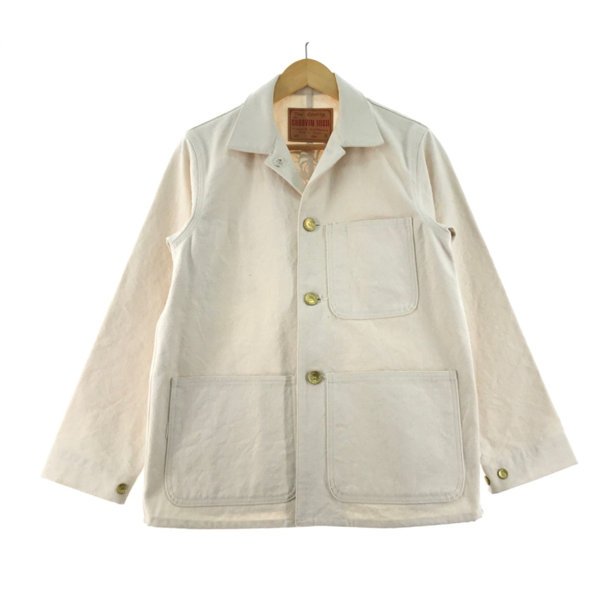 初期GOODENOUGH　グッドイナフ　カバーオール ヒッコリー　Ｌ 初期GOODENOUGH グッドイナフ カバーオール ヒッコリー L