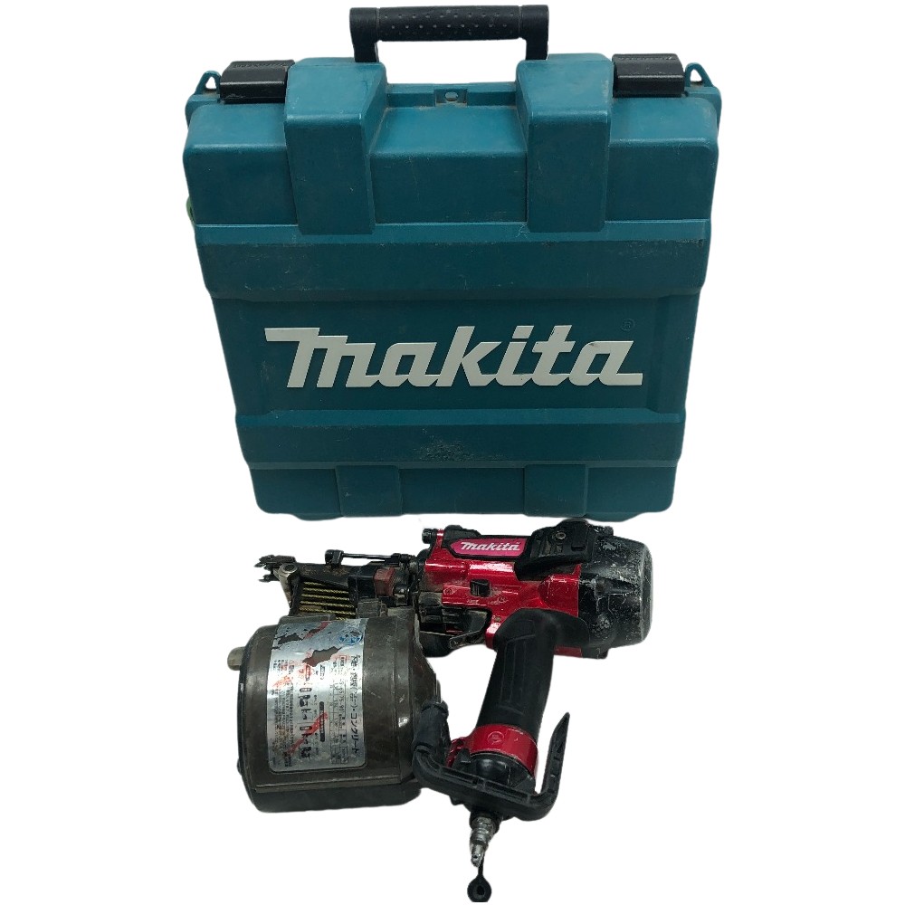 【楽天市場】 【中古】MAKITA マキタ エア釘打ち ケース付 高圧 AN5****(不明) レッド Cランク：リサイクルビッグバン楽天市場店