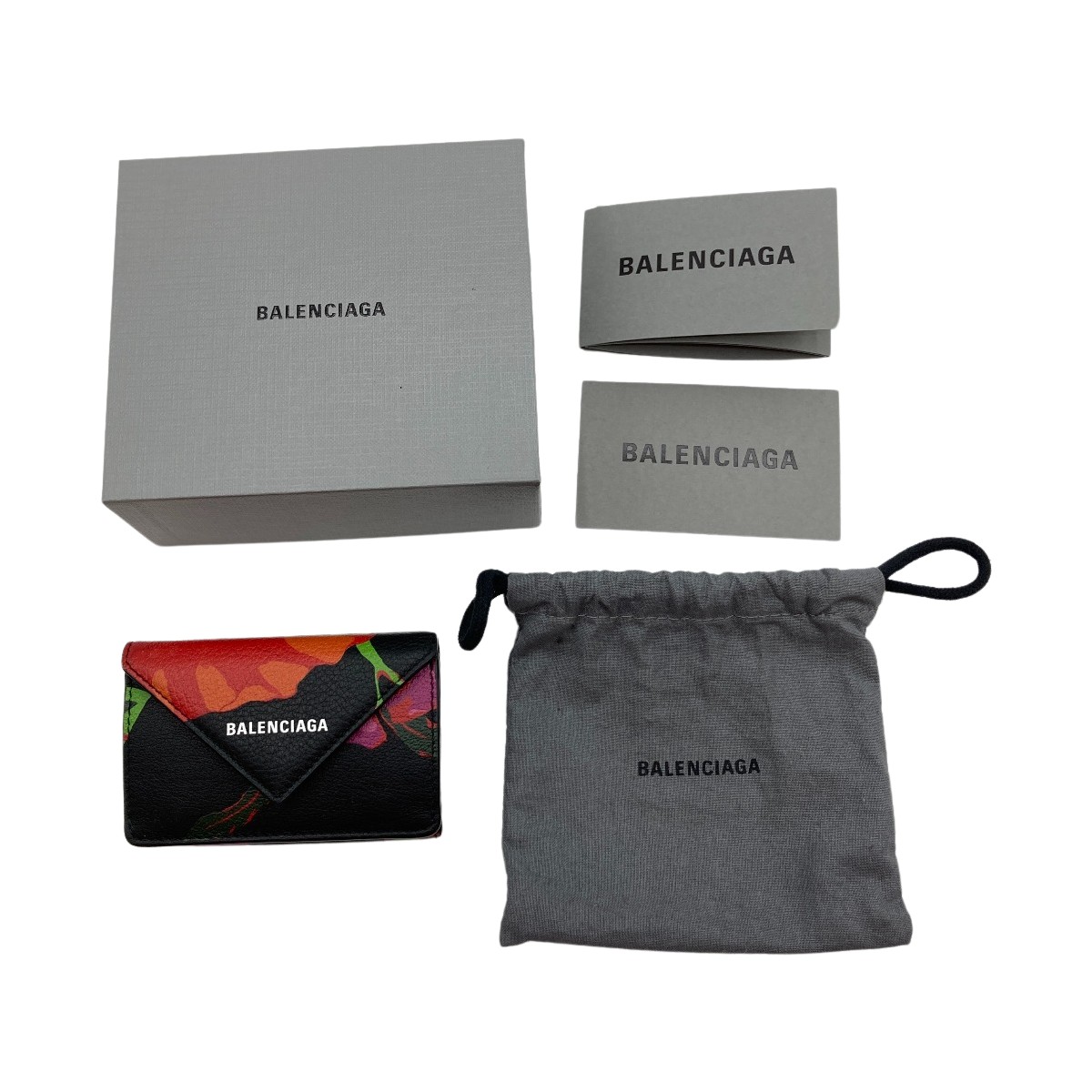バレンシアガ　財布　（箱付き） 箱付き Balenciaga バレンシアガ 財布 ブラック 長財布