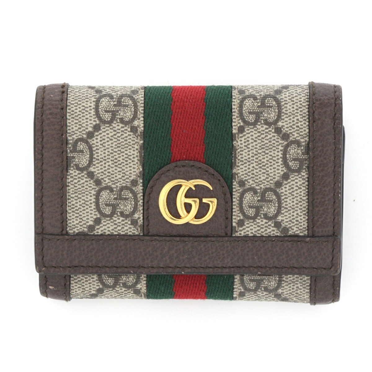 $$【中古】GUCCI グッチ GG オフディア 三つ折りウォレット 財布 644334 Bランク
