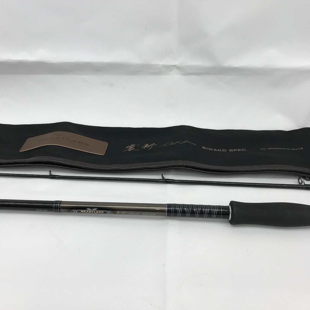 【中古】DAIWA ダイワ ルアーロッドハートランド 802MHFS-SV13 震斬 竿袋付 01402172 Bランク｜リサイクルビッグバン店