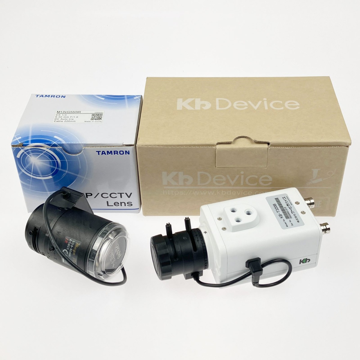 ▽▽【中古】KbDevice ワンケーブルカメラ TAMRON水晶体（M13VG550IR）属する KB-7320B S序列付ける