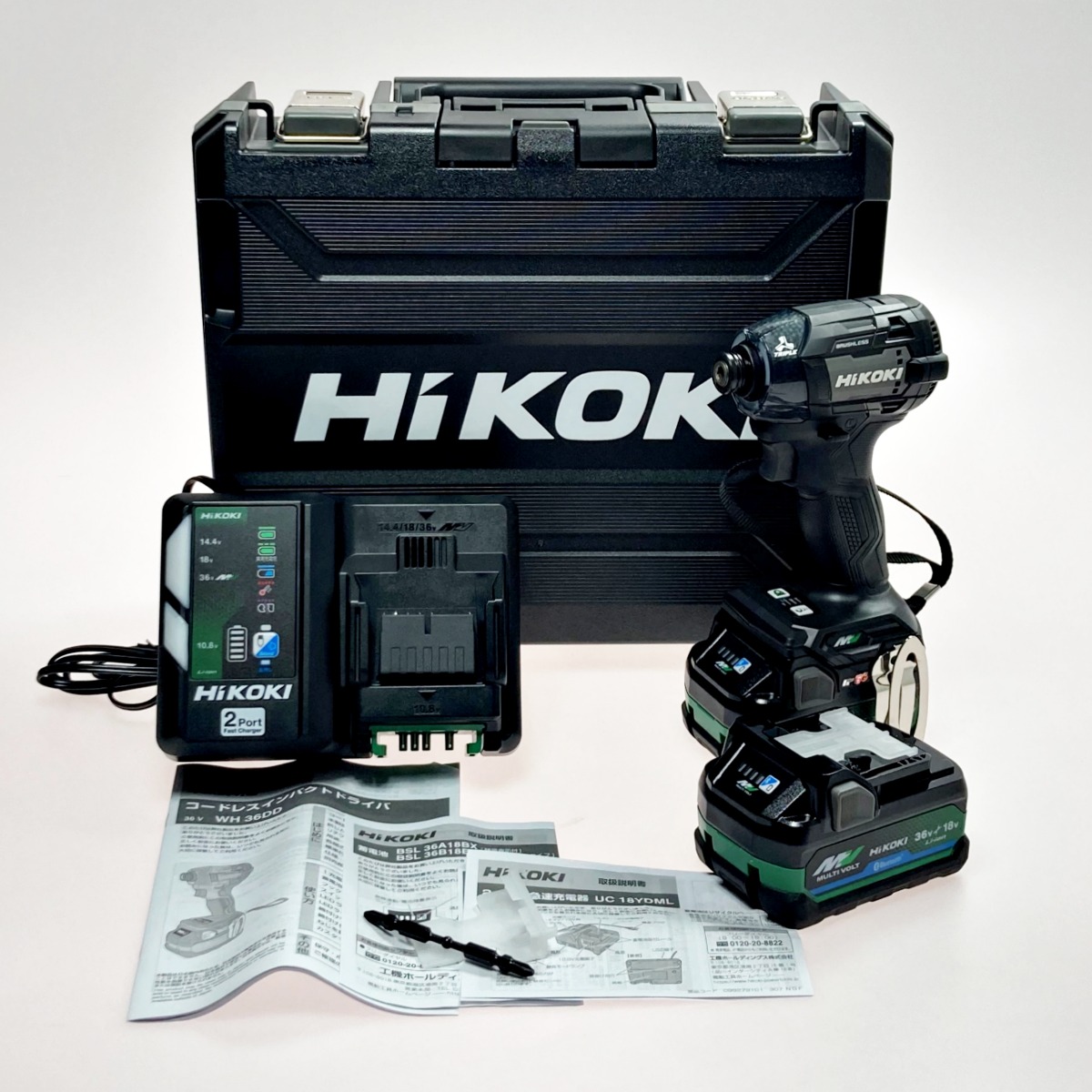 ☆☆【中古】HiKOKI ハイコーキ インパクトドライバ ストロングブラック WH36DD Sランク