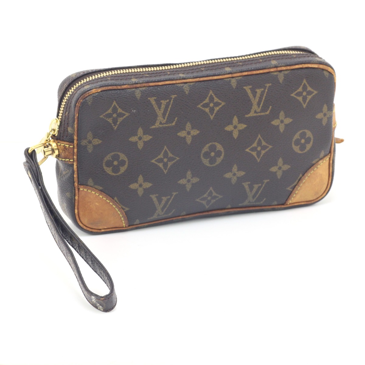 【中古】LOUIS VUITTON ルイヴィトン 二つ目御徒面子 モノグラム マルリードラゴンヌPM  M51827 赤銅色 B序列付ける