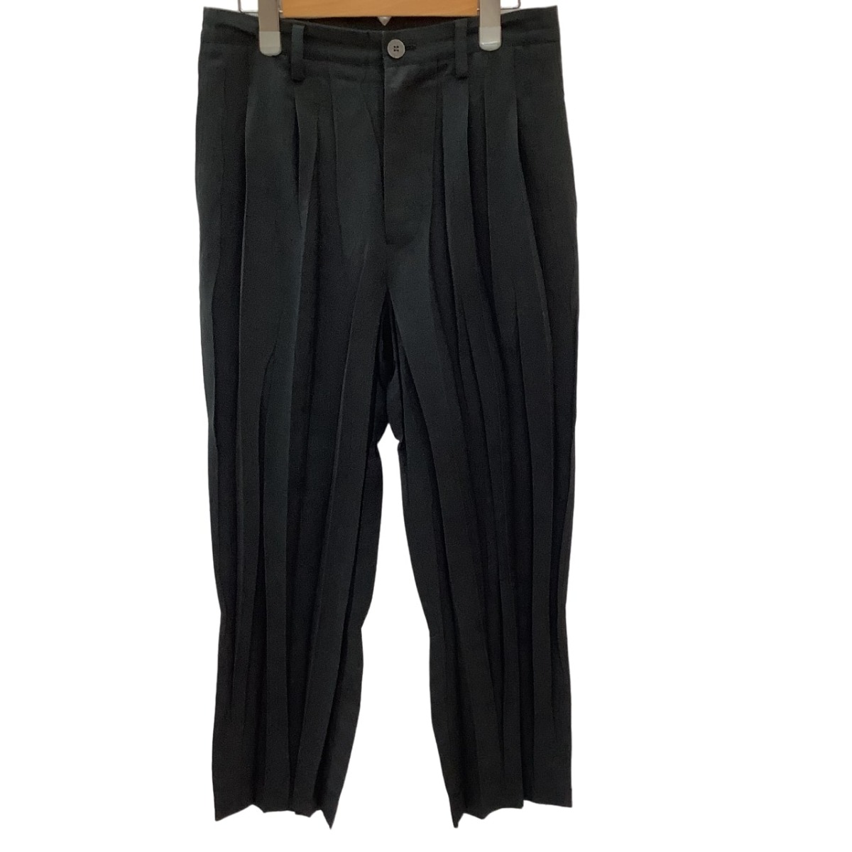 Y*U様 HOMME PLISSE ブラックプリーツワイドパンツ 楽天市場】【中古】美品 ロングプリーツ ワイドパンツ ブラック