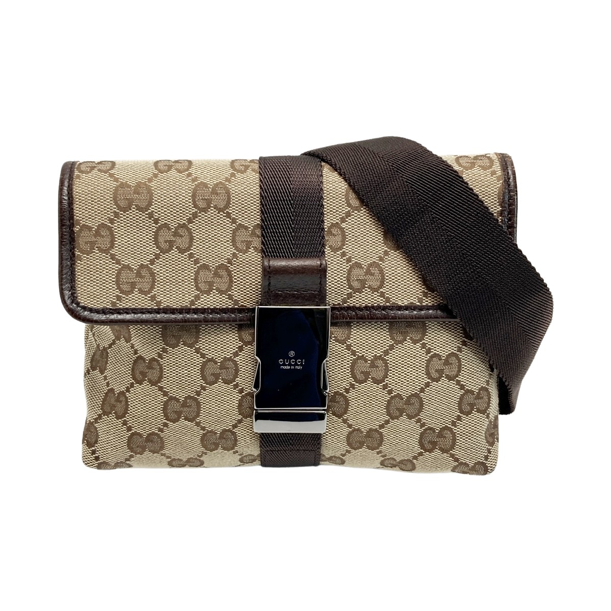 【中古】GUCCI グッチ GG帆布 上半身御徒面子 131236 帆布×なめし革 酉の方角御徒面子 布袋有 B序列付ける