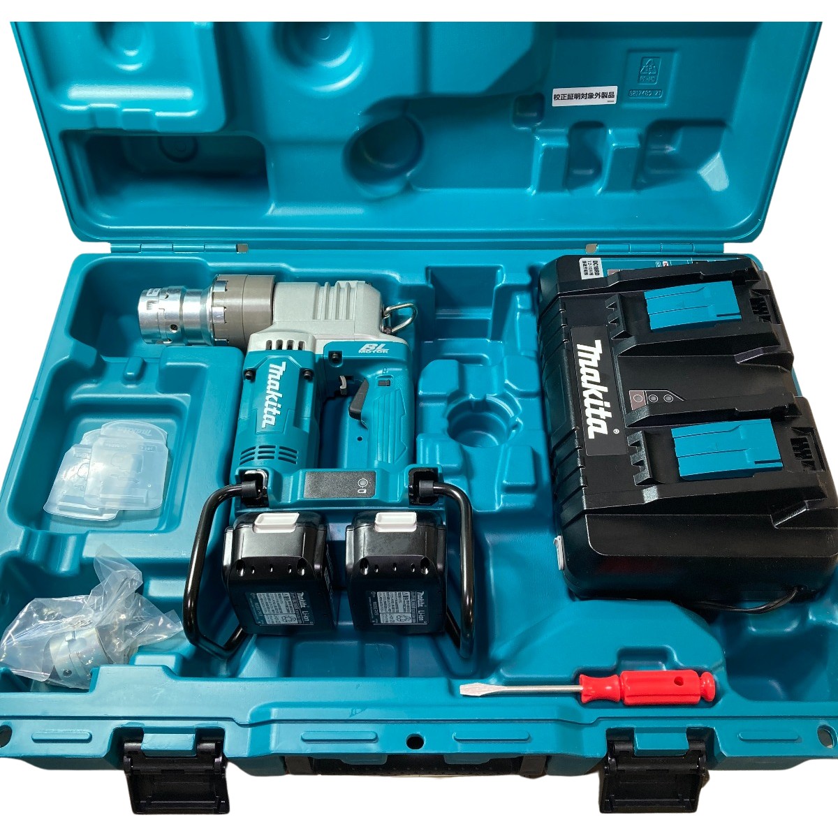 ЗЗ【中古】MAKITA マキタ 36V(18V+18V) シャーレンチ バッテリ2個・2口充電器・ケース付き WT310DPG2 ブルー Sランク
