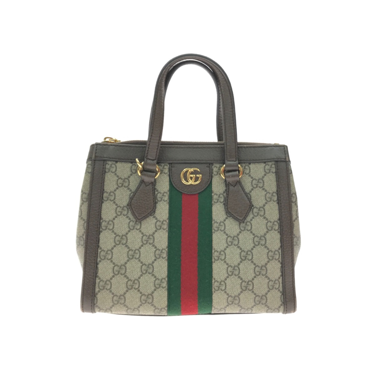 ▼▼【中古】GUCCI グッチ 2WAY御徒面子 GG オフィディア 547551 赤銅色 B価値づける