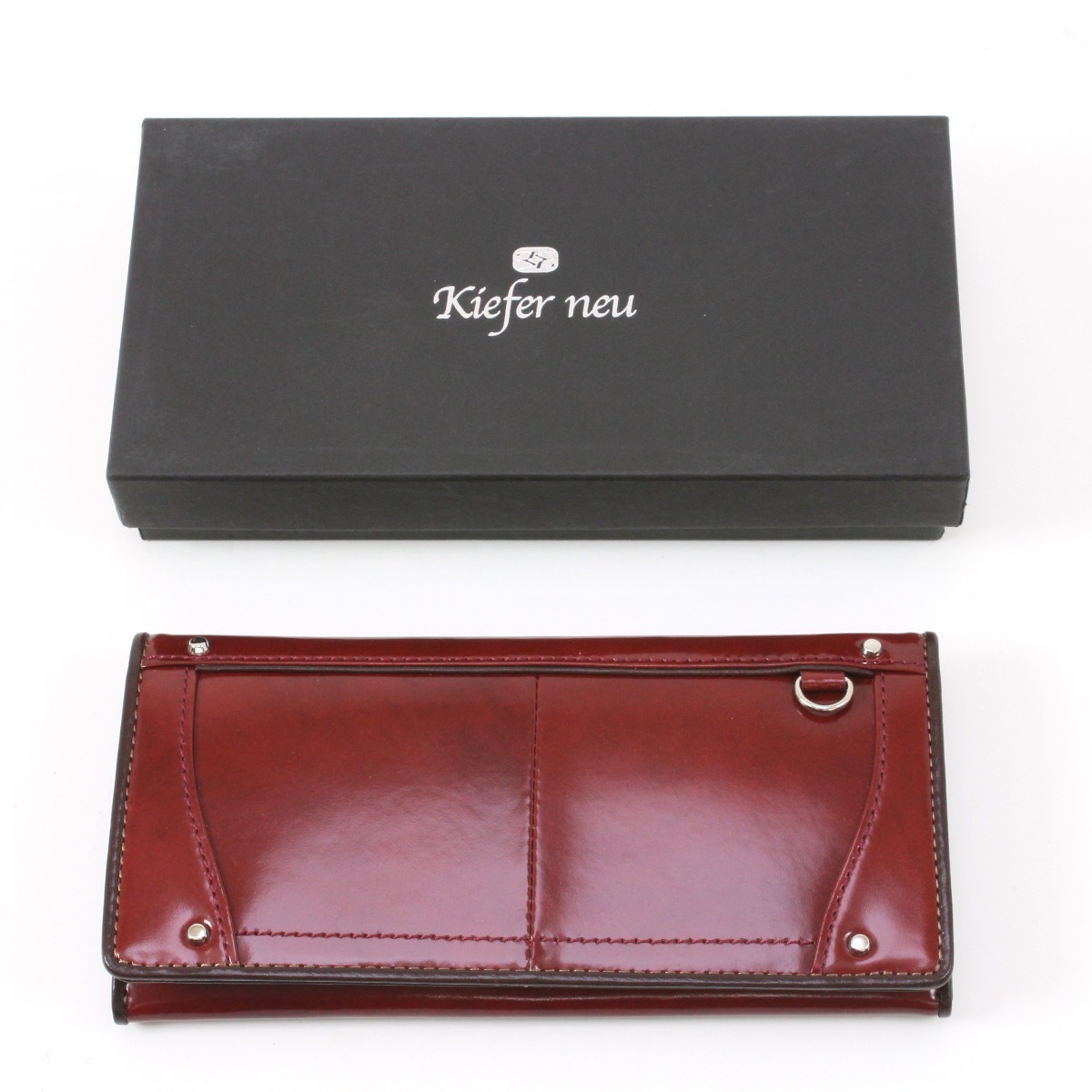 $$【中古】KIEFERNEU 長紙入れ ボルドーワイン A序列付ける