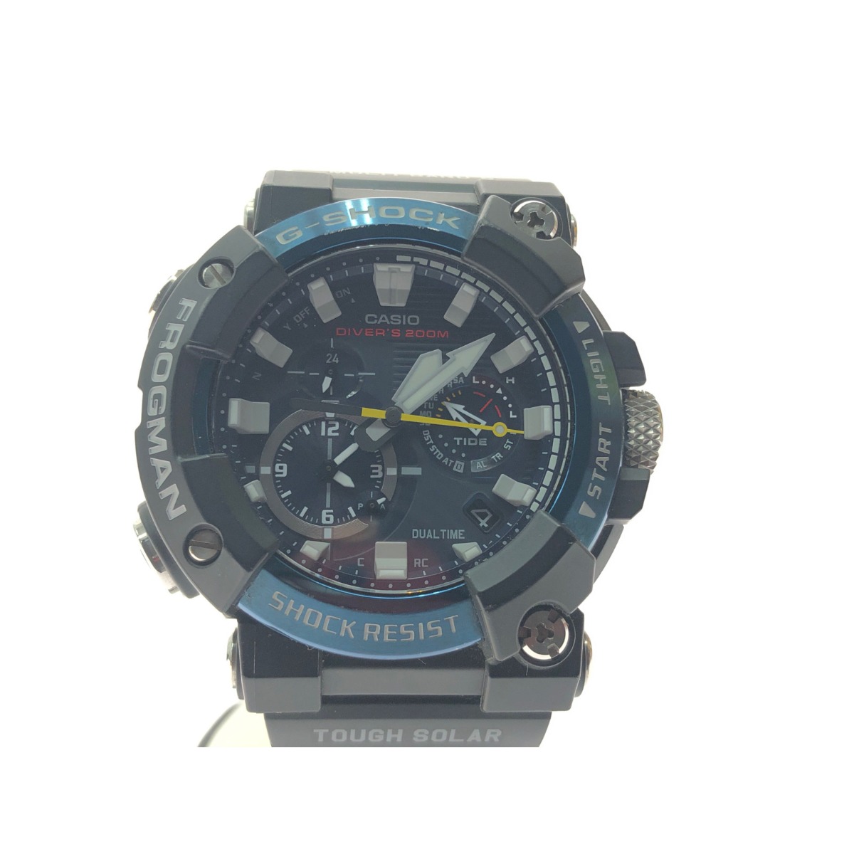 ▼▼【中古】CASIO カシオ メンズ腕時計 電波ソーラー G-SHOCK フロッグマン MASTER OF G GWF-A1000C-1AJF Bランク