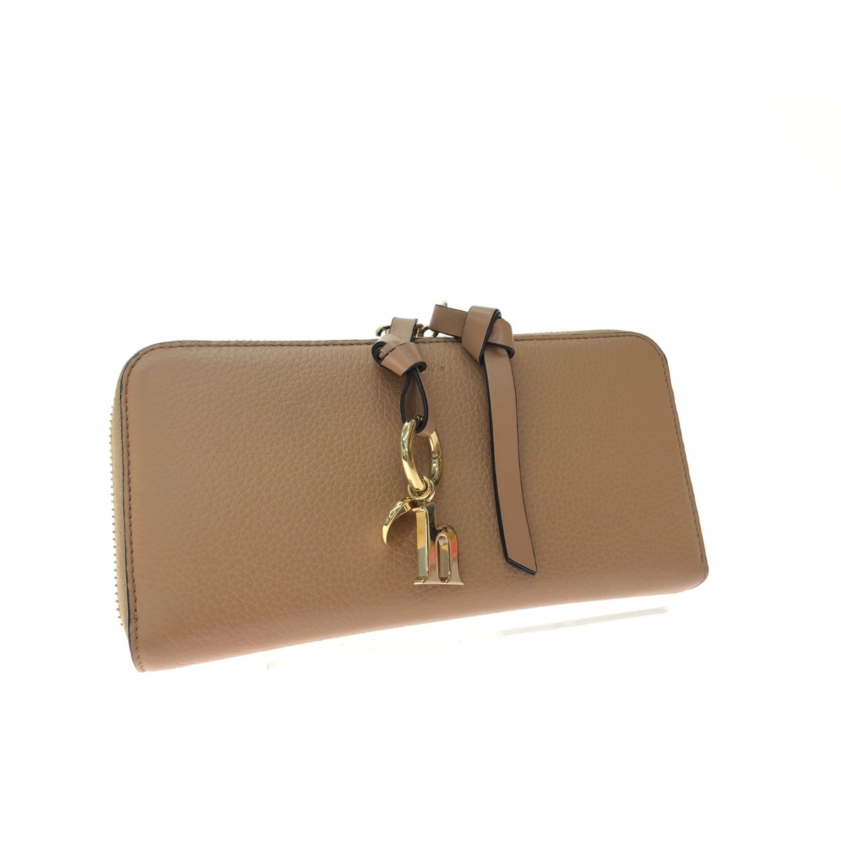▼▼【中古】Chloe クロエ レディース 長紙入れ ラウンドジッパー Alphabet 字母 なめし革 金属元素引きつける B序列付ける