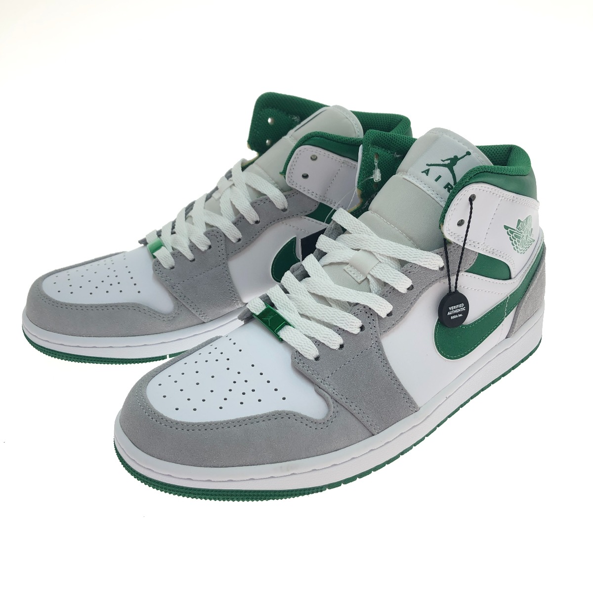 □□【中古】NIKE ナイキ エアジョーダン 1 MID SE 27.5cm DC-7294-103 グリーン&times;グレー&times;ホワイト Aランク｜リサイクルビッグバン店