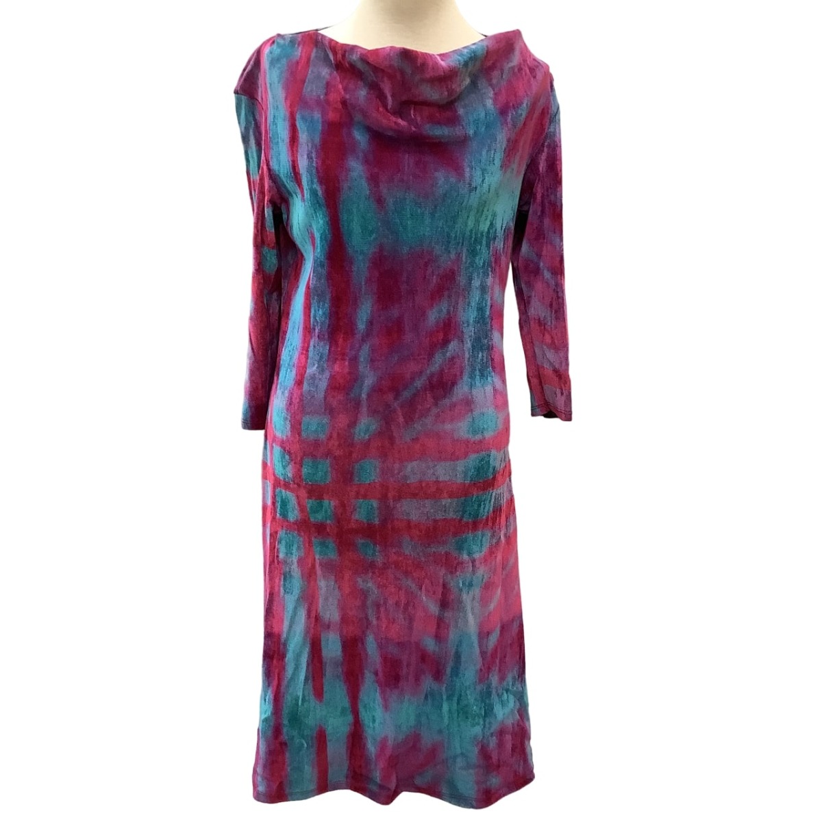 【中古】ISSEY MIYAKE イッセイミヤケ 衣装 天鵞絨 タイダイ SIZE 2 IM03JH543 赤いこと×青み B序列付ける