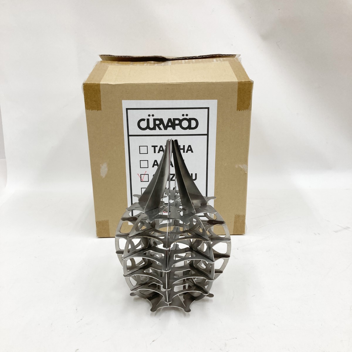 〇〇【中古】AKAI METAL CURVAPOD クルーバポッド SIZUKUシズク ランタンシェード 未使用品 店頭展示品 Sランク