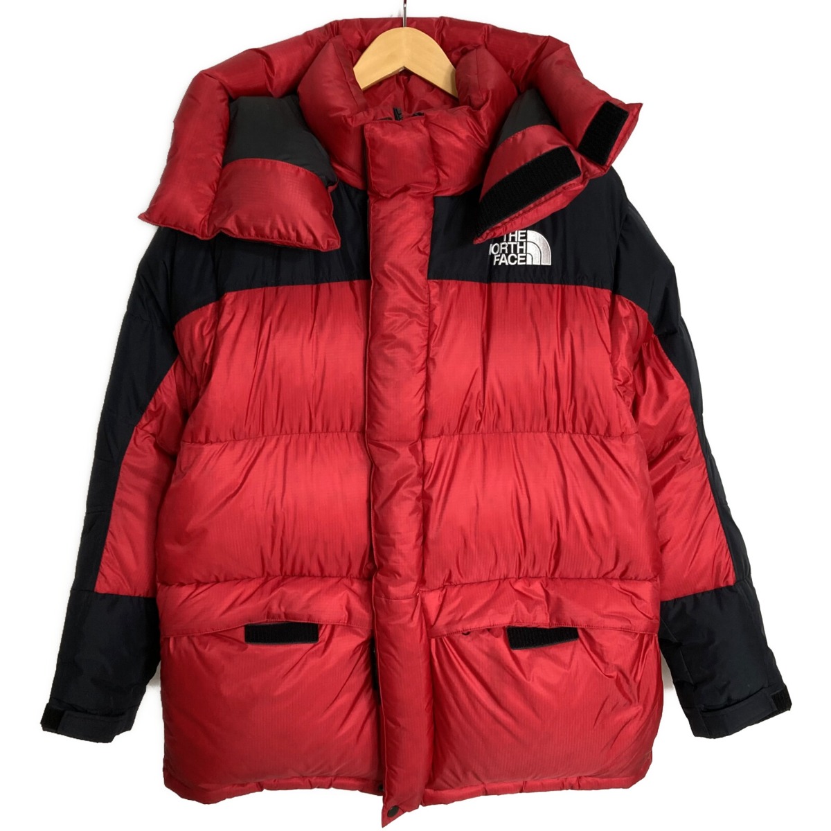 ☆☆【中古】THE NORTH FACE ザノースフェイス ヒムダウンパーカ ダウンジャケット ND92031 レッド サイズ M メンズ Bランク