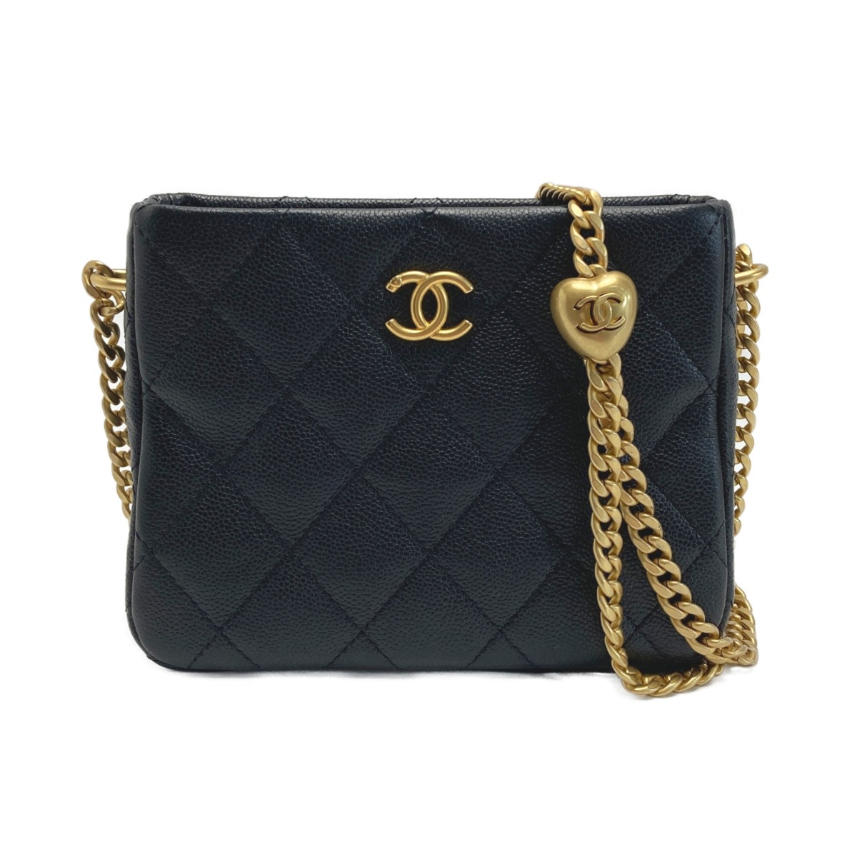 楽天市場】CHANEL シャネル AS3828 キャビアスキン ミニマトラッセ