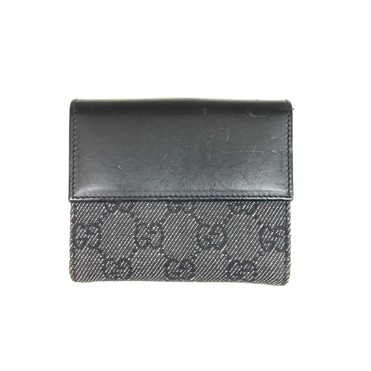 未使用品　箱付き　GUCCI グッチ　折り財布　シルバー金具　ブラック　希少 802000154275000-7_1200x.jpg?v=
