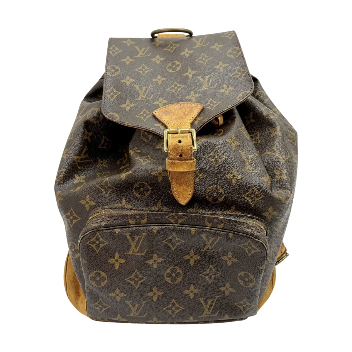 【中古】LOUIS VUITTON ルイヴィトン モノグラム モン掏摸 御徒面子 背嚢 M51135 赤銅色系 C位置づける