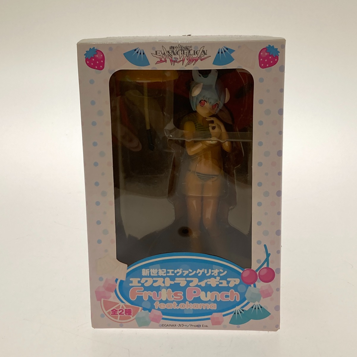 □□ フィギュア　綾波レイ 「新世紀エヴァンゲリオン」エクストラフィギュアFruits Punch feat.okama 未開封新世紀エヴァンゲリオン エクストラフィギュア 綾波レイ