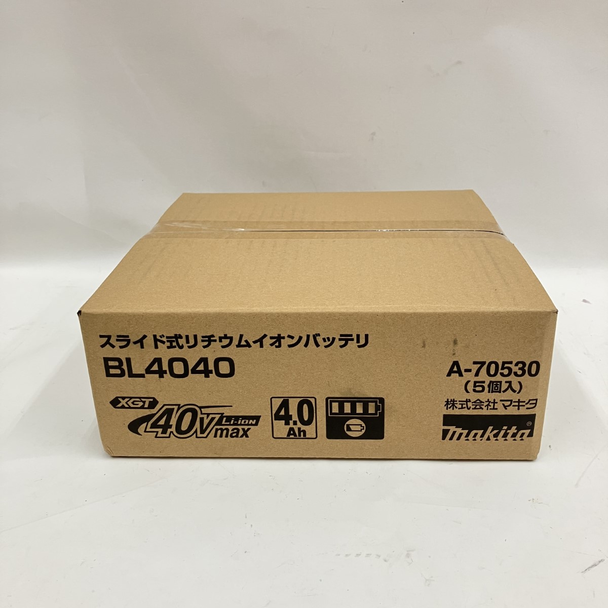 〇〇【中古】MAKITA マキタ スライド式 リチウム イオン バッテリ 40V MAX 4.0Ah BL4040 5個入 BL4040 ブラック 未開封品 Nランク