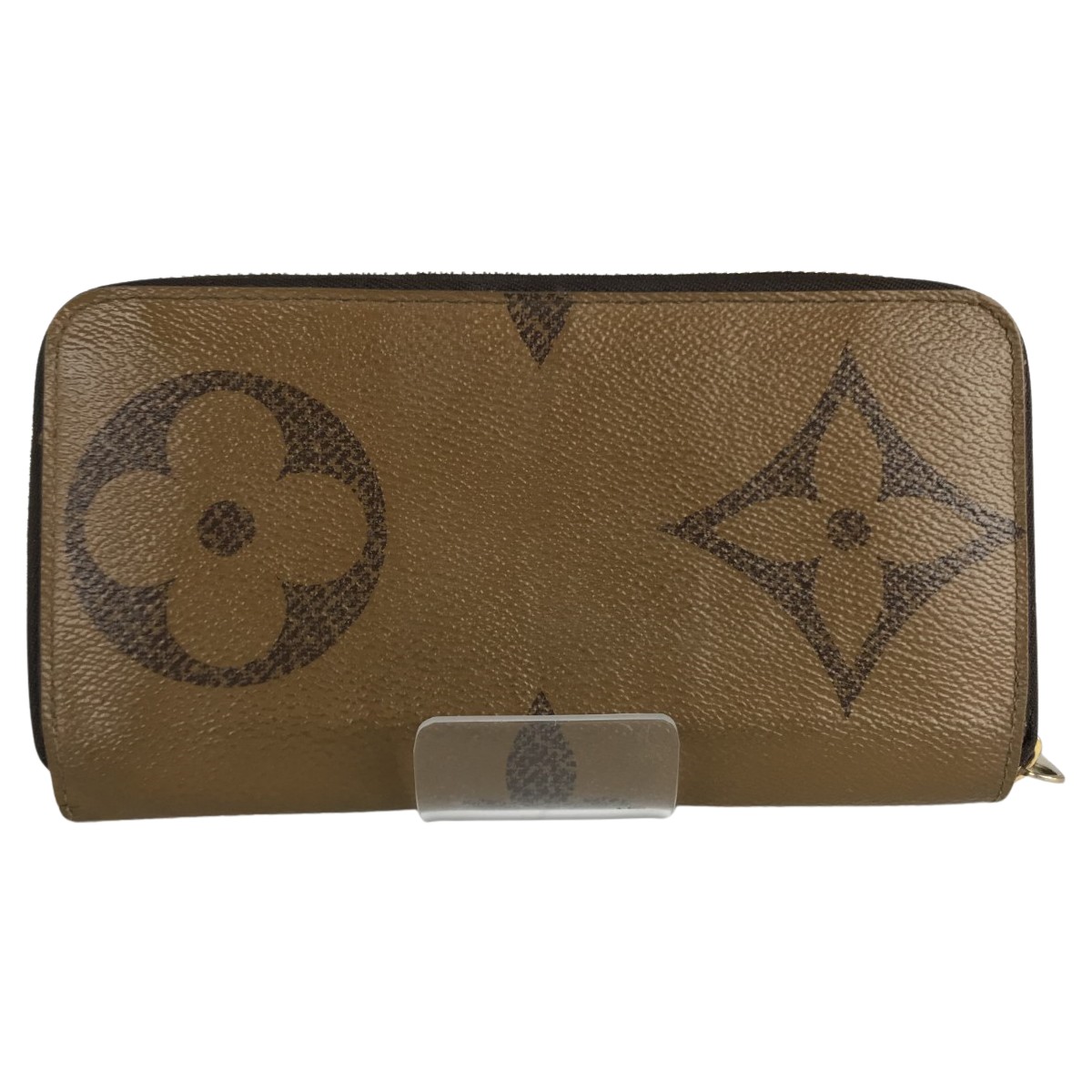 【中古】LOUIS VUITTON ルイヴィトン モノグラム・巨大な生物 逆さま ジッピーウォレット M69353 赤銅色 C位置づける
