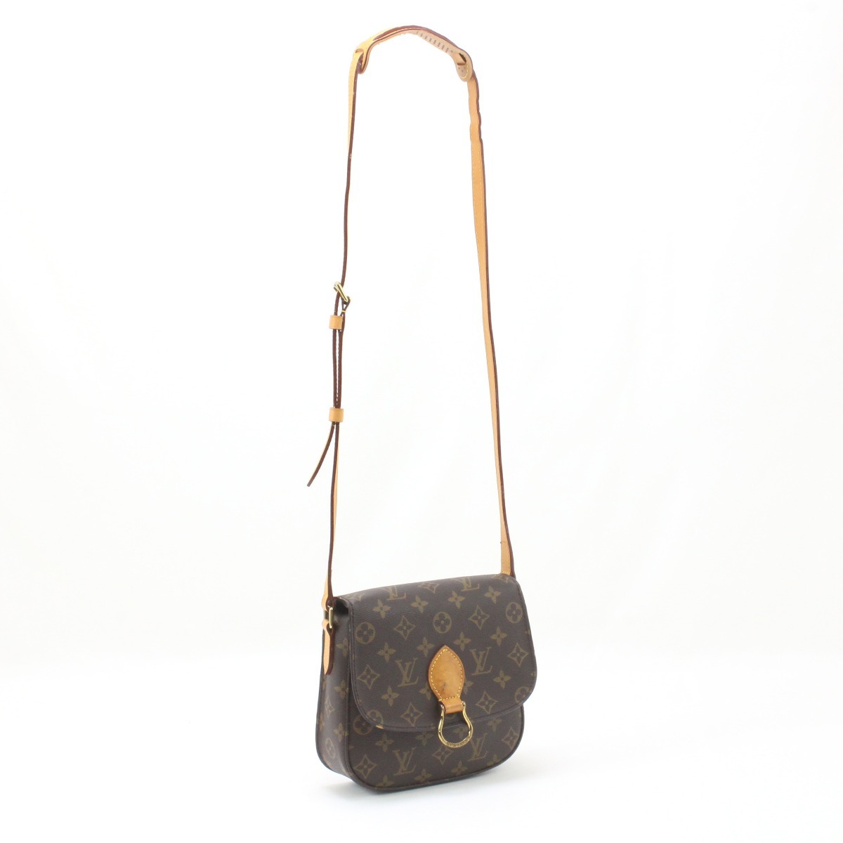 【中古】LOUIS VUITTON ルイヴィトン ショルダーバッグモノグラム サン・労働者の一団 中のたたみ目構成成分ヒビ欠けら有 M51243 B価値づける