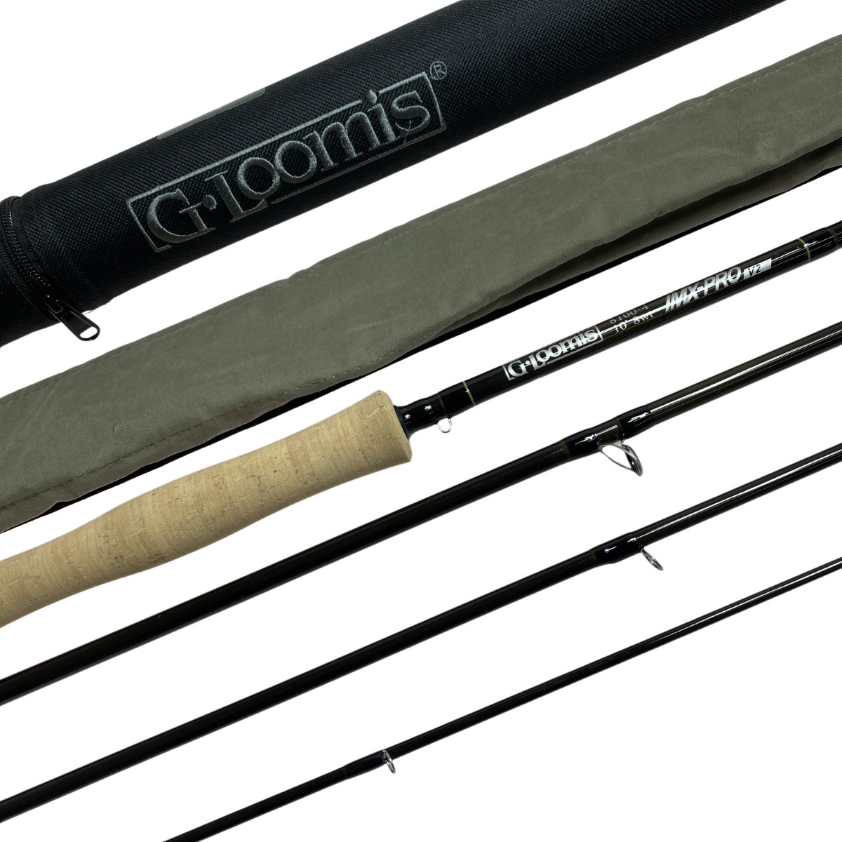 §§【中古】G.loomis Gルーミス IMX-PRO V2 8100-4 IMX-PRO V2 フライロッド ケース付 程度A Bランク
