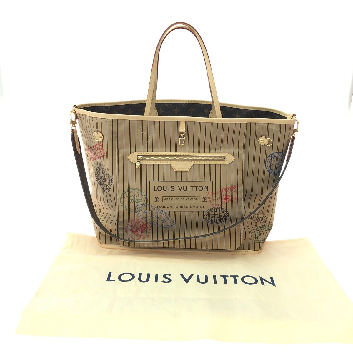 ▼▼【中古】LOUIS VUITTON ルイヴィトン 御手々 肩先 バッグリバーシブル ネヴァーフル・インサイドアウト GM M11948 A序列付ける