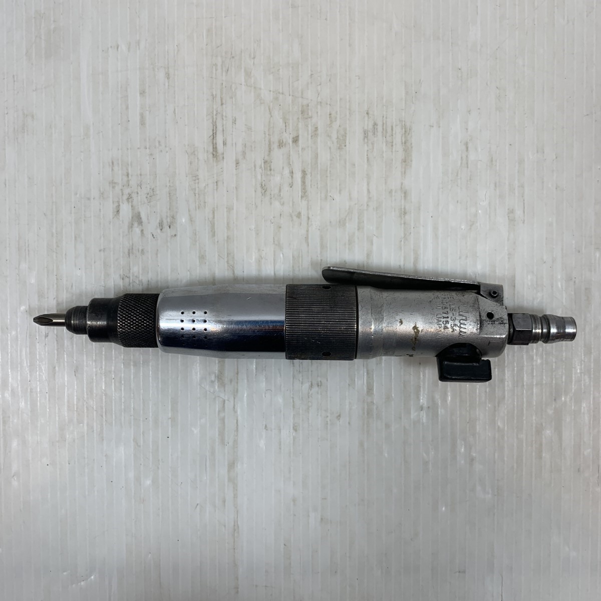κκ【中古】URYU 工具 エアドライバー 常圧 67154 Us-3.5A シルバー Bランク