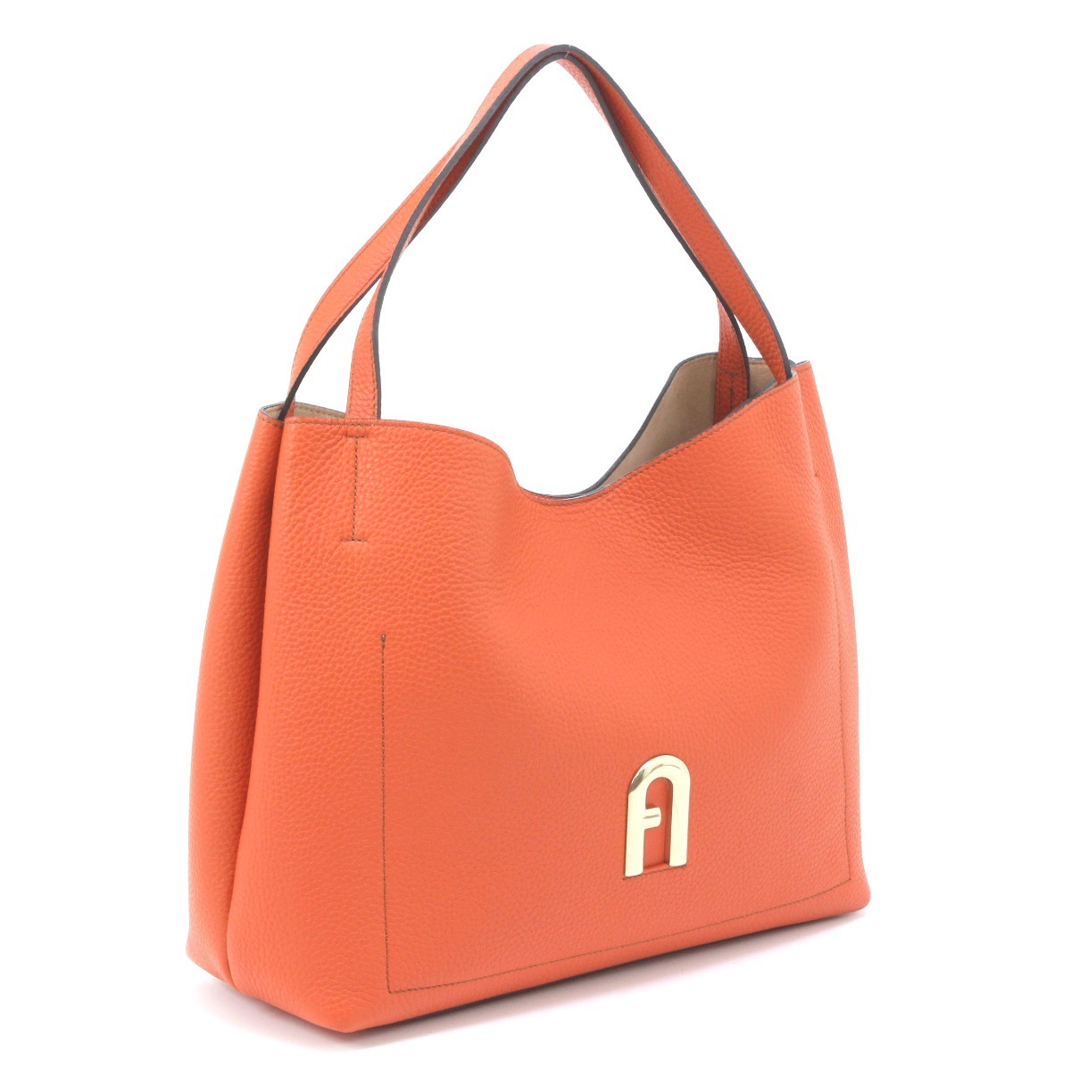 $$【中古】FURLA フルラ トートバッグ プリムラ  オレンジ色 B序列付ける トートバッグ-バッグ・小物・ブランド雑貨