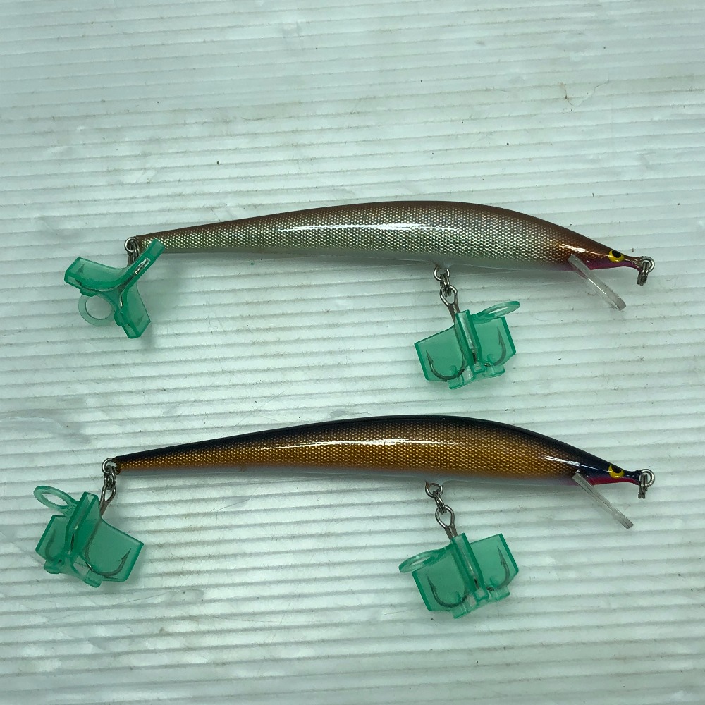 ΣΣ【中古】 ルアー ZAURUS バルサ50 ブラウニー 2個 11cm Cランク
