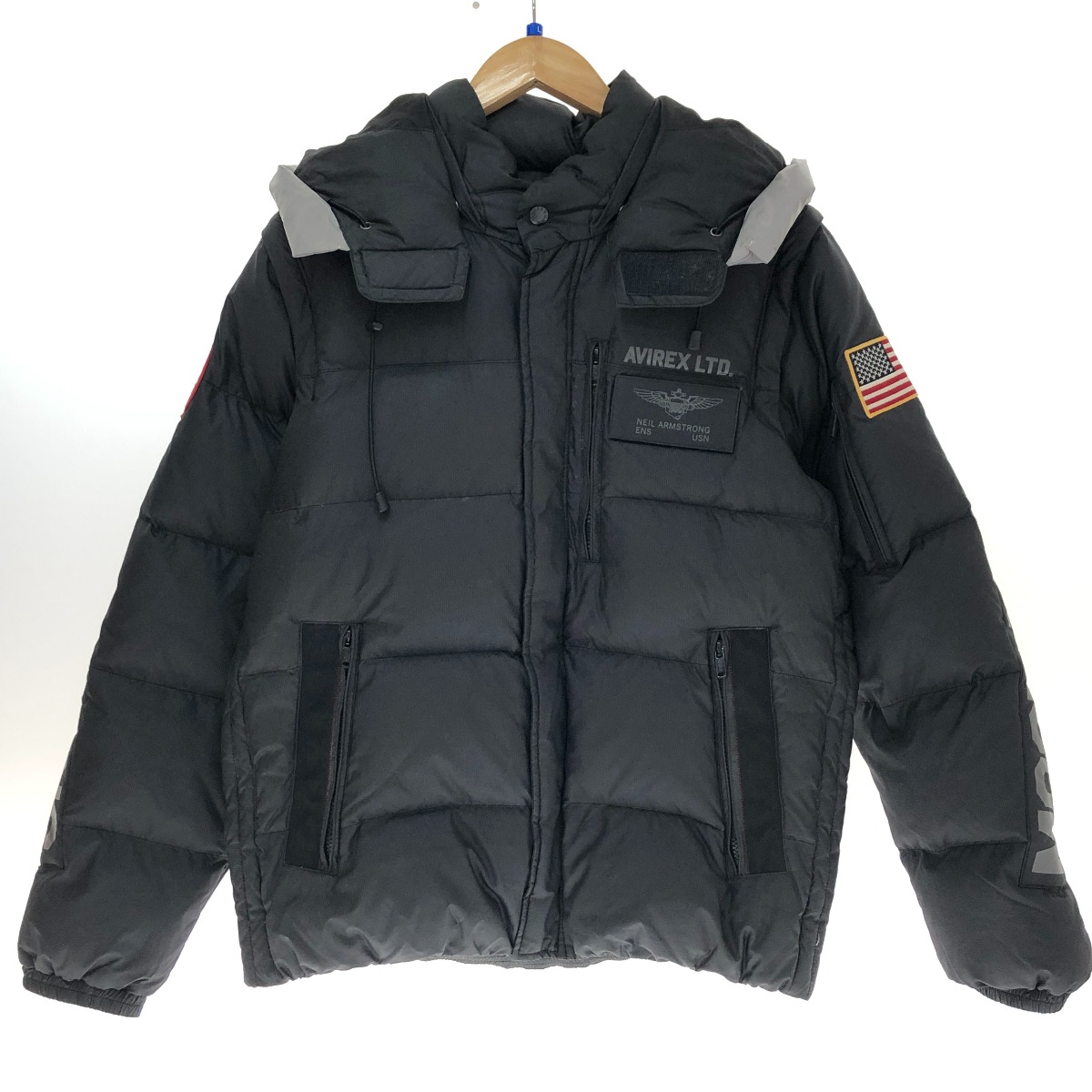 AVIREX LTD. ブラックレザーダウンジャケット Amazon | [アヴィレックス] レザー ダウンジャケット 783